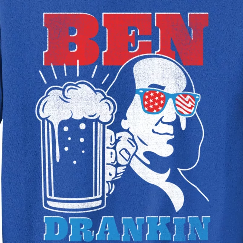 Ben Drankin Beer Mug Ben Franklin Patriotic Gift Tall Sweatshirt