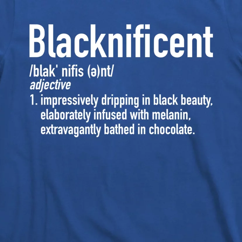 Blacknificent Definition Black History Black Pride Cool Gift T-Shirt