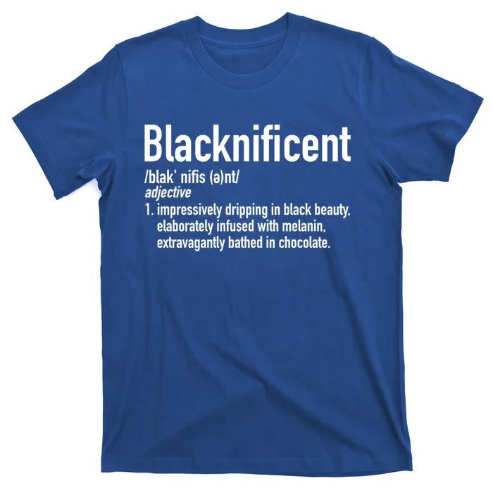 Blacknificent Definition Black History Black Pride Cool Gift T-Shirt