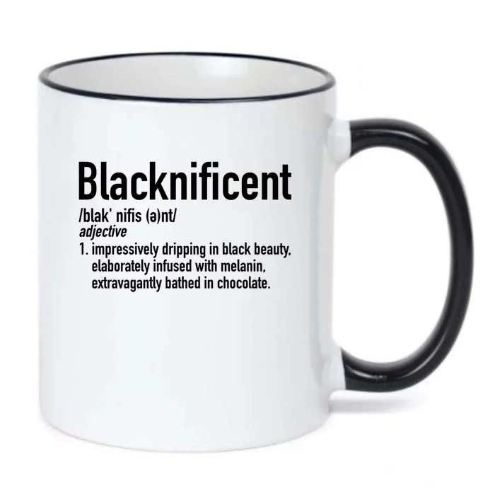 Blacknificent Definition Black History Black Pride Gift Black Color Changing Mug