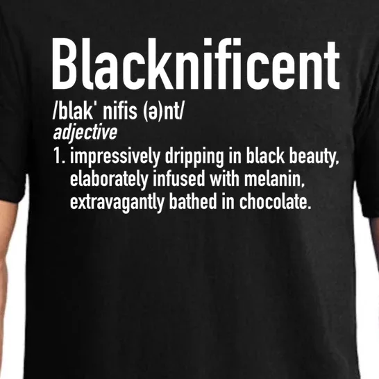 Blacknificent Definition Black History Black Pride Gift Pajama Set