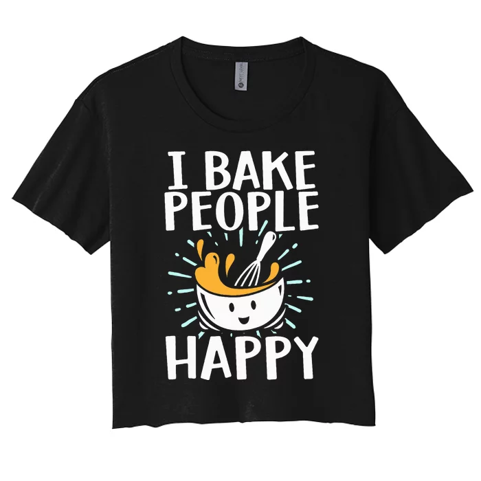 Baking Design Baking Bake Pastry Chef Baker Women's Crop Top Tee