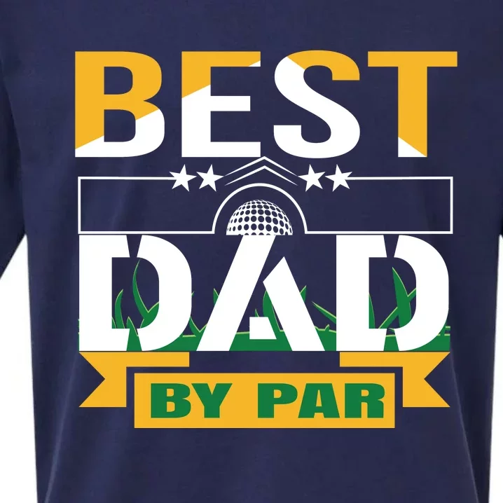 Best Dad By Par Sueded Cloud Jersey T-Shirt