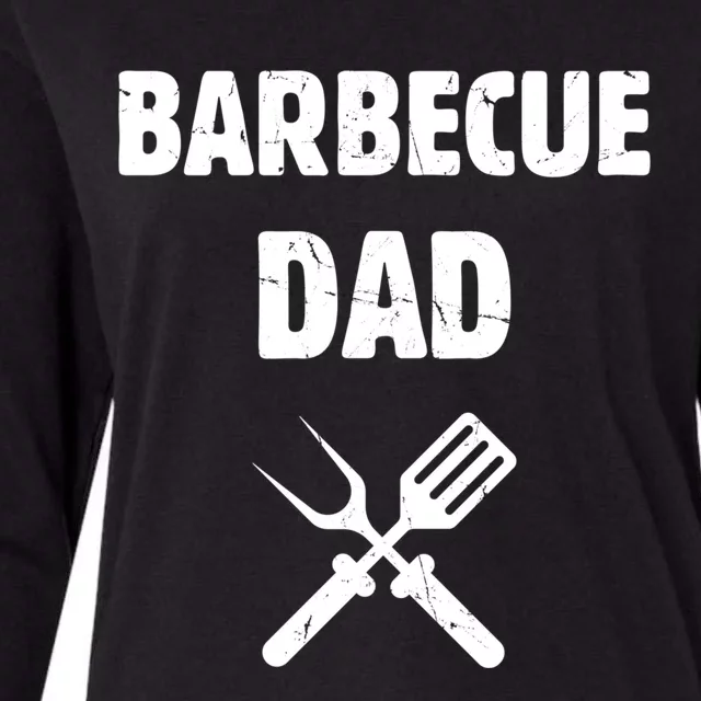 Barbecue Dad Bbq Grill Family Smoking Barbecue Grilling Chef Gift Womens Cotton Relaxed Long Sleeve T-Shirt