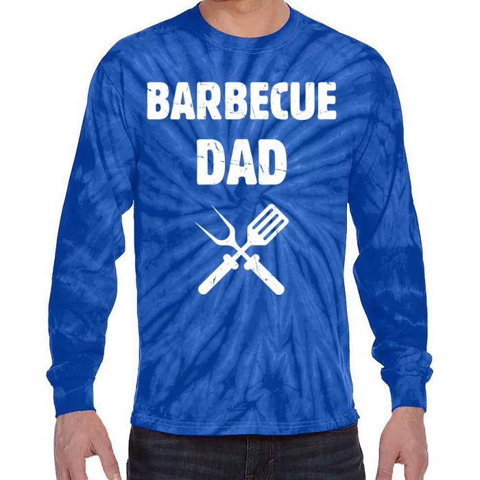 Barbecue Dad Bbq Grill Family Smoking Barbecue Grilling Chef Gift Tie-Dye Long Sleeve Shirt