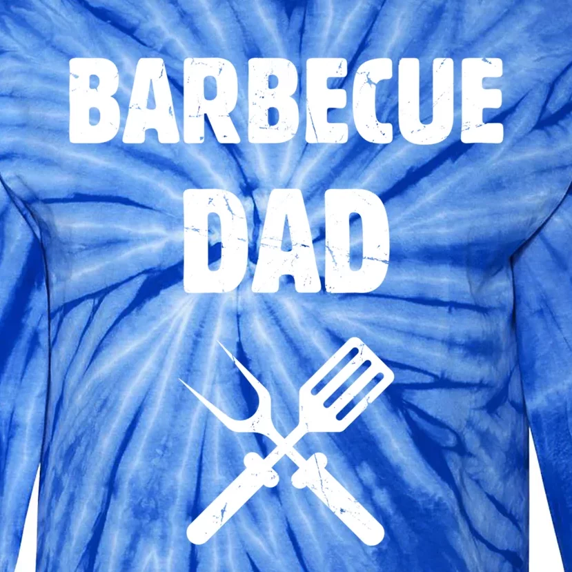 Barbecue Dad Bbq Grill Family Smoking Barbecue Grilling Chef Gift Tie-Dye Long Sleeve Shirt