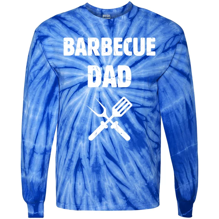 Barbecue Dad Bbq Grill Family Smoking Barbecue Grilling Chef Gift Tie-Dye Long Sleeve Shirt