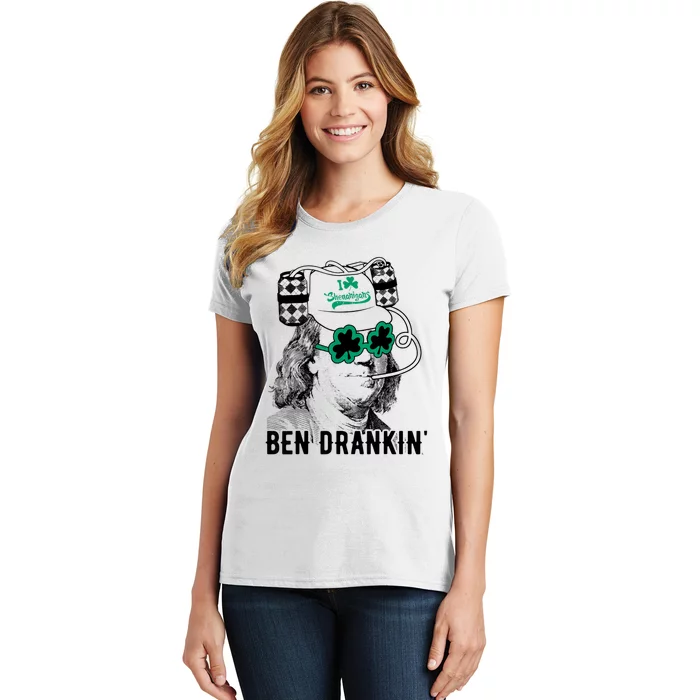 Ben Drankin Benjamin Franklin Funny St Patricks Day Women's T-Shirt