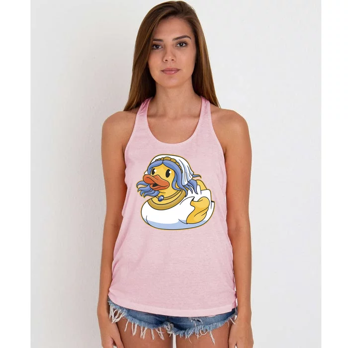 Bride Duck Women's Knotted Racerback Tank