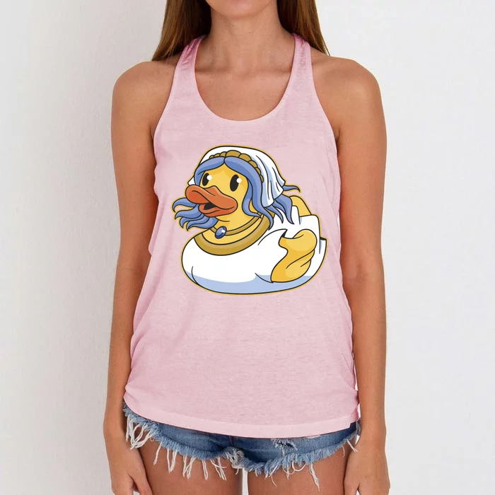 Bride Duck Women's Knotted Racerback Tank