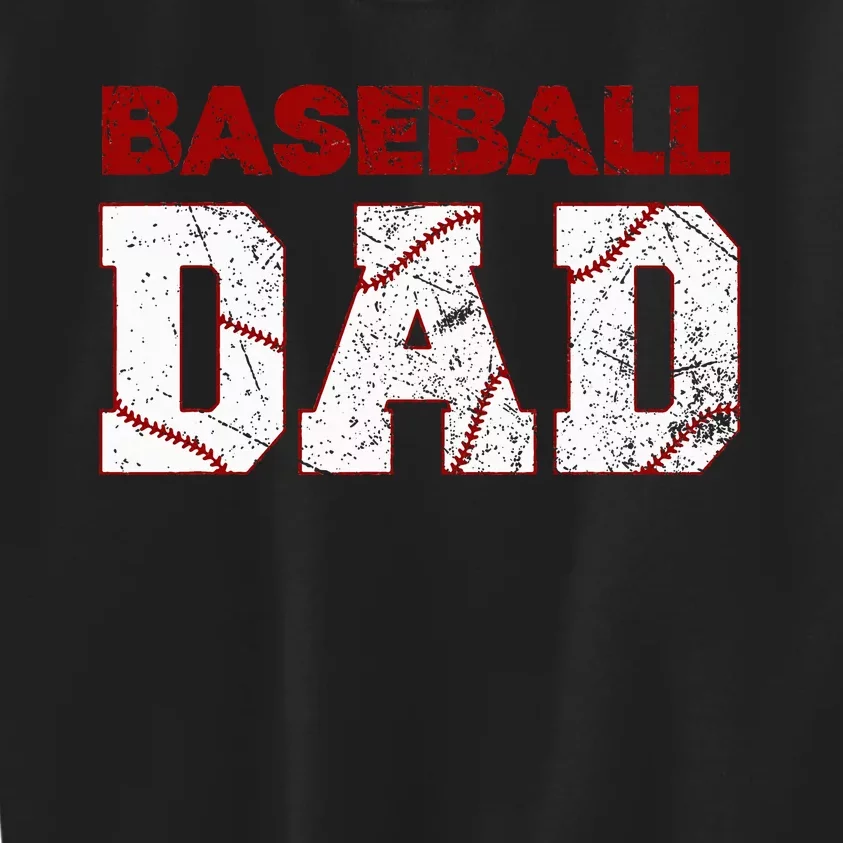 Baseball Dad Kids Sweatshirt