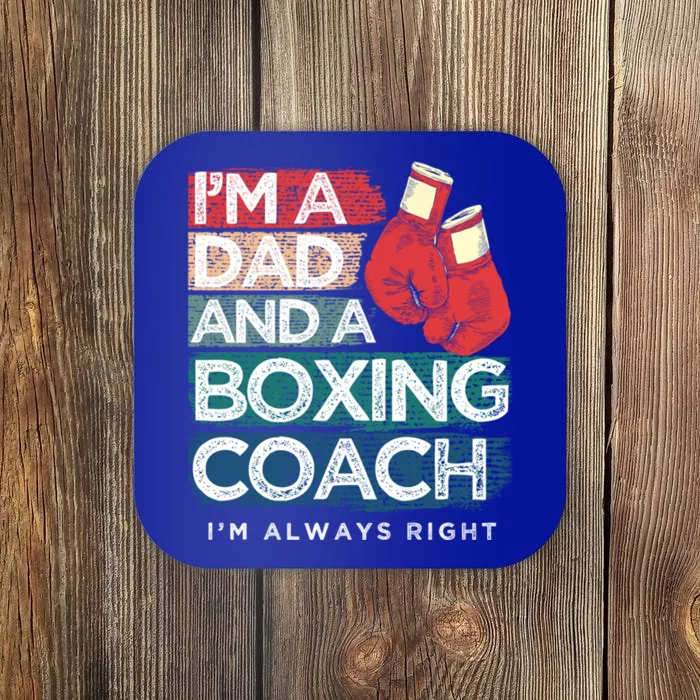 Boxing Daddy Boxer Dad Boxing Coach For FatherS Day Gift Coaster