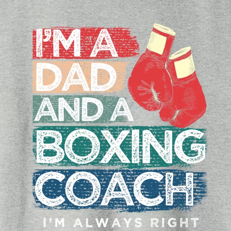 Boxing Daddy Boxer Dad Boxing Coach For FatherS Day Gift Women's Crop Top Tee