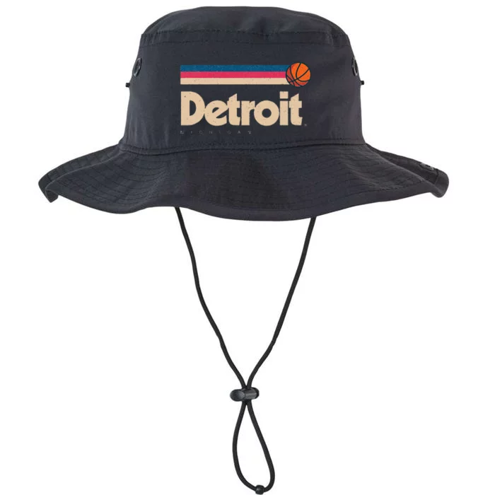 Blue Detroit Basketball BBall City Michigan Retro Detroit Legacy Cool Fit Booney Bucket Hat