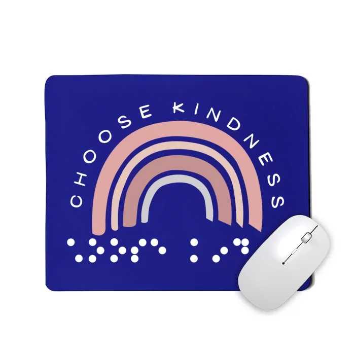 Braille Dots Be Kind Encouraging Words For Blind People Cute Gift Mousepad