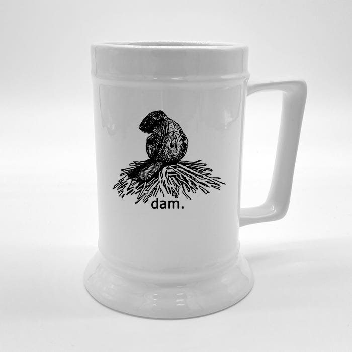 Beaver Dam Front & Back Beer Stein