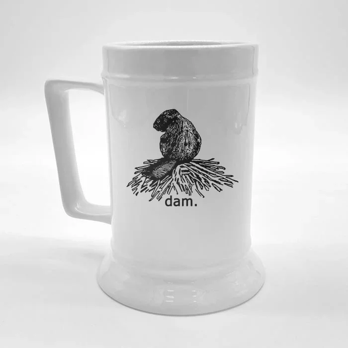 Beaver Dam Front & Back Beer Stein