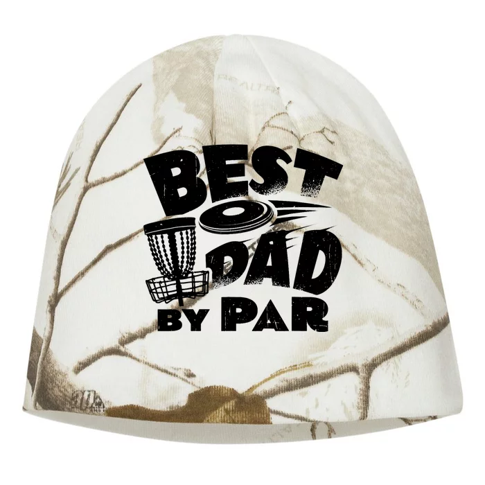 Best Dad By Par Disc Golf Frisbee Player Father's Day Funny Kati - Camo Knit Beanie