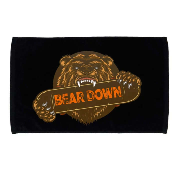 Bear Down Brown Bear Microfiber Hand Towel