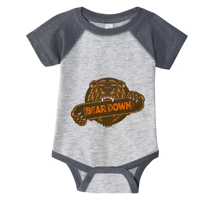 Bear Down Brown Bear Infant Baby Jersey Bodysuit