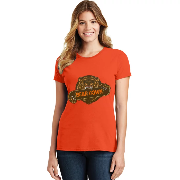 Bear Down Brown Bear Women's T-Shirt