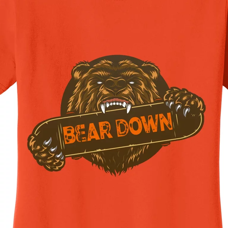 Bear Down Brown Bear Women's T-Shirt