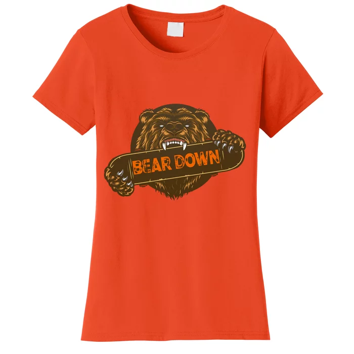 Bear Down Brown Bear Women's T-Shirt