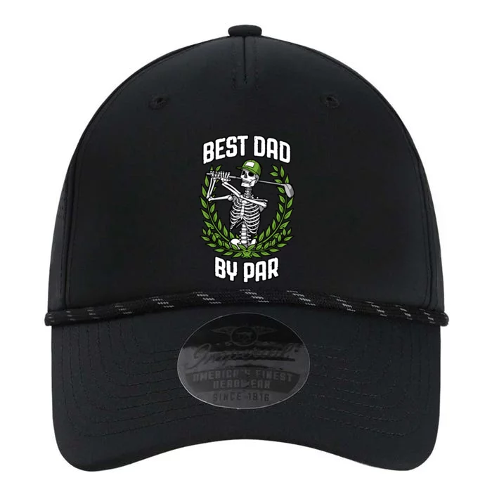 Best Dad By Par Golf Funny Golfing Skeleton Golfer Quote Cute Gift Performance The Dyno Cap