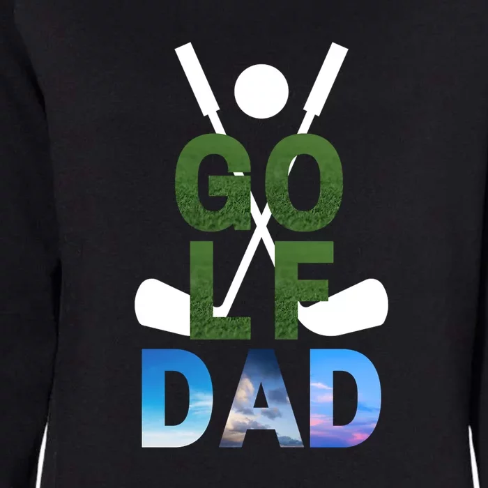 Best Dad By Par Golf Dad Gift For Dad Golf Player Father's Day Womens California Wash Sweatshirt