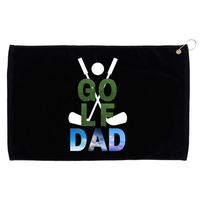 Best Dad By Par Golf Dad Gift For Dad Golf Player Father's Day Grommeted Golf Towel