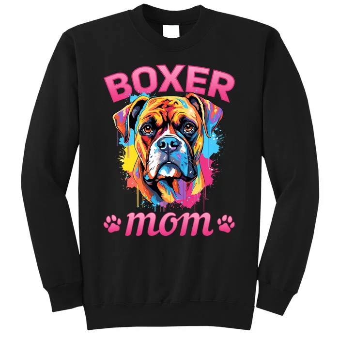 Boxer Dog Breed Pet Boxer Mom Tall Sweatshirt