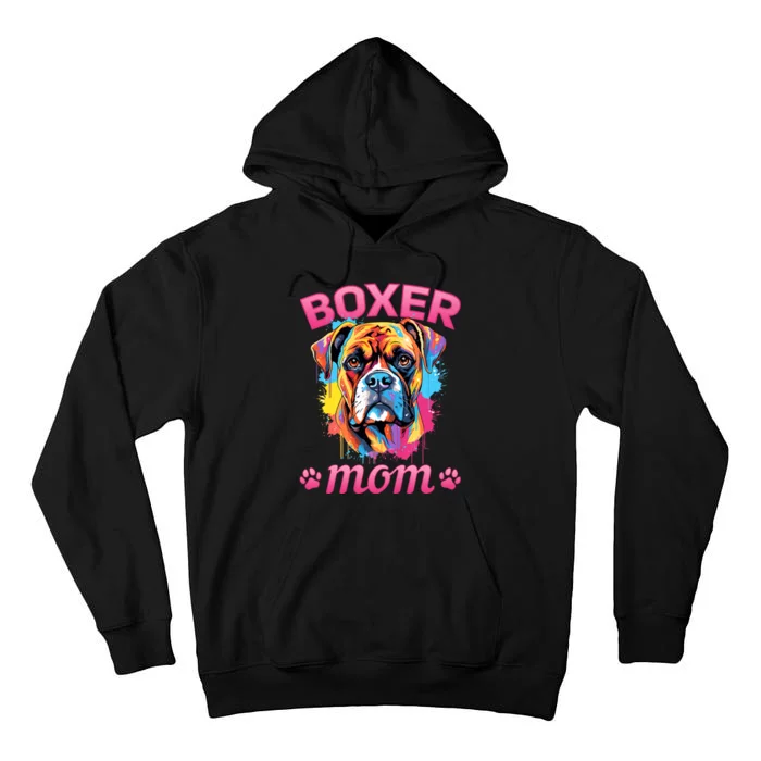 Boxer Dog Breed Pet Boxer Mom Tall Hoodie