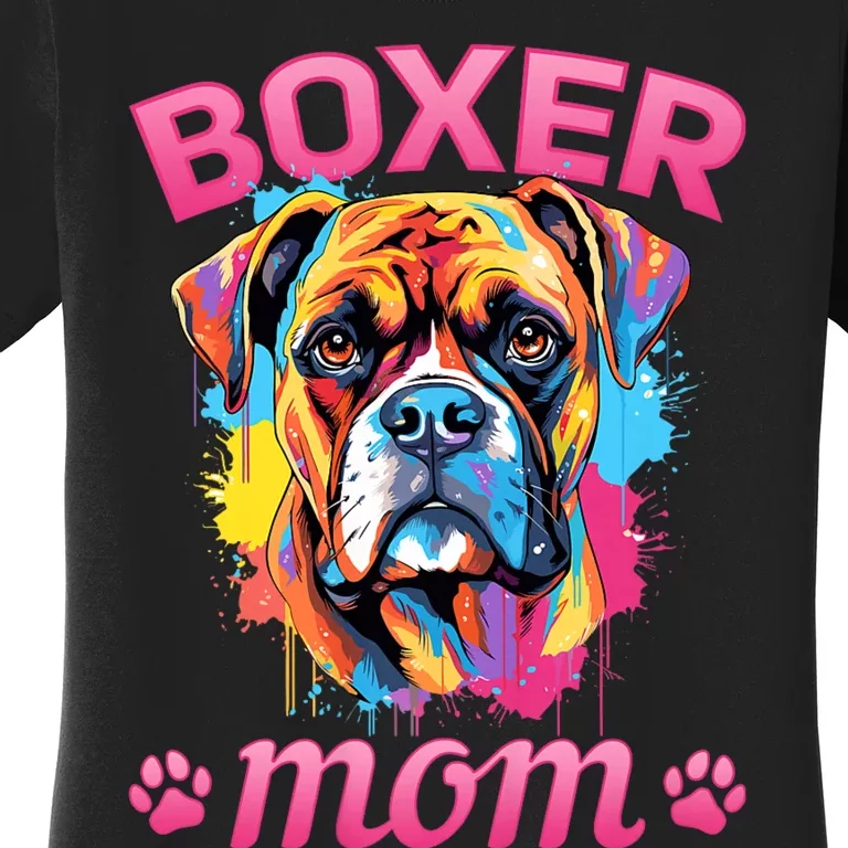 Boxer Dog Breed Pet Boxer Mom Women's T-Shirt