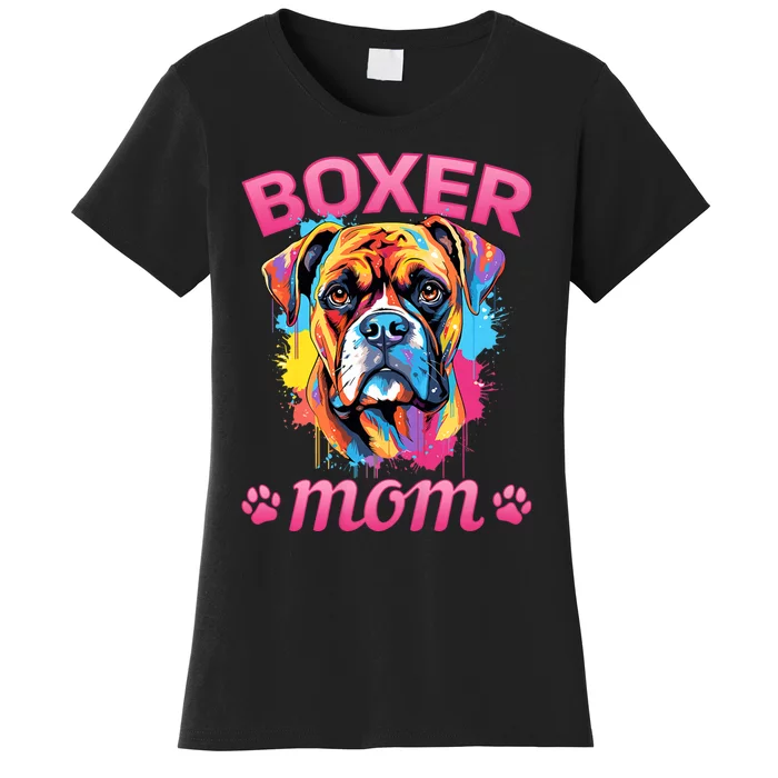 Boxer Dog Breed Pet Boxer Mom Women's T-Shirt