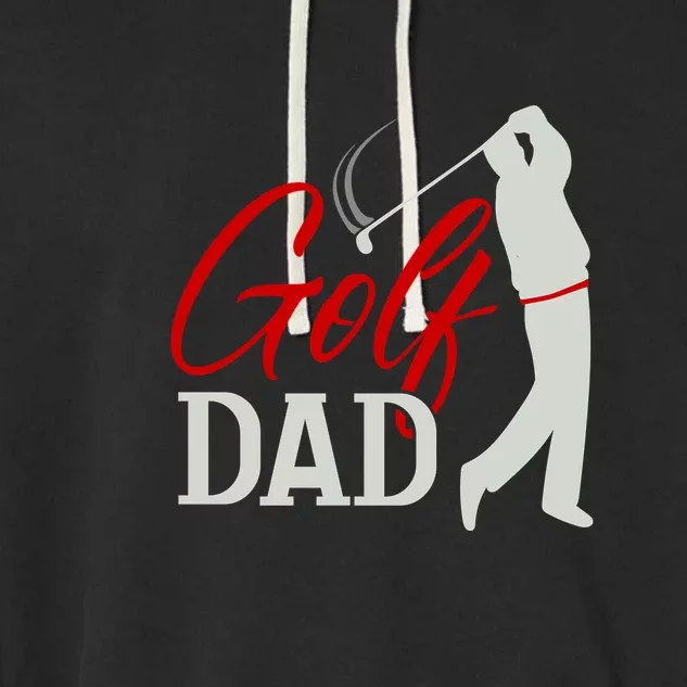 Best Dad By Par Golf Dad Gift For Dad Father's Day Garment-Dyed Fleece Hoodie