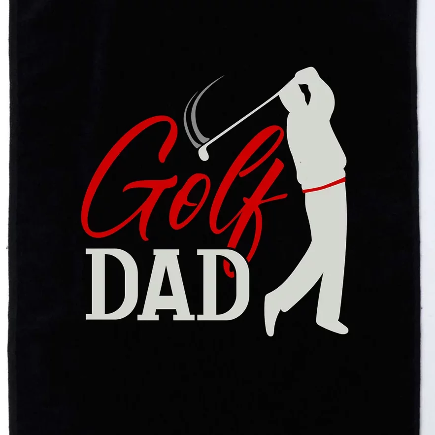 Best Dad By Par Golf Dad Gift For Dad Father's Day Platinum Collection Golf Towel