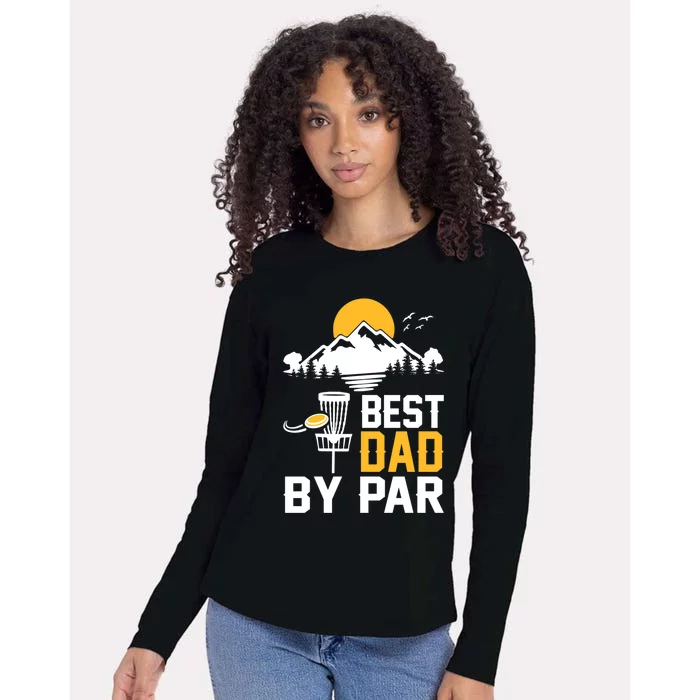 Best Dad By Par Gift Womens Cotton Relaxed Long Sleeve T-Shirt