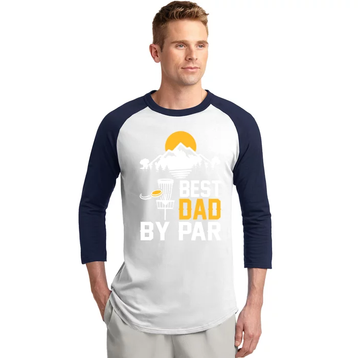 Best Dad By Par Gift Baseball Sleeve Shirt