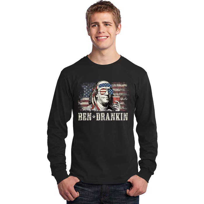 Ben Drankin Beer 4th Of July Long Sleeve Shirt