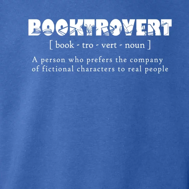 Booktrovert Definition Booknerd Book Lovers Gift Toddler Hoodie