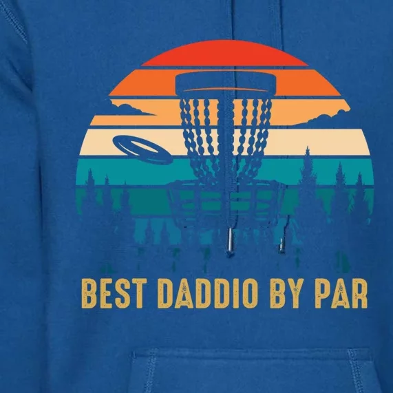 Best Daddio By Par Funny Disc Golfing Dad Cool Gift Premium Hoodie