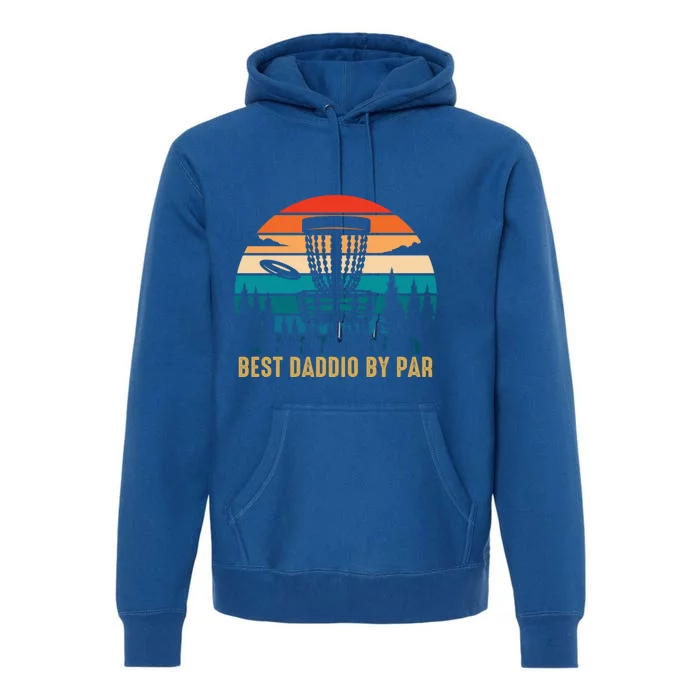 Best Daddio By Par Funny Disc Golfing Dad Cool Gift Premium Hoodie