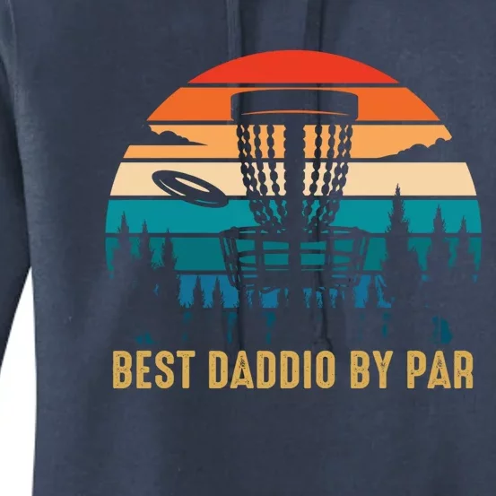 Best Daddio By Par Funny Disc Golfing Dad Cool Gift Women's Pullover Hoodie