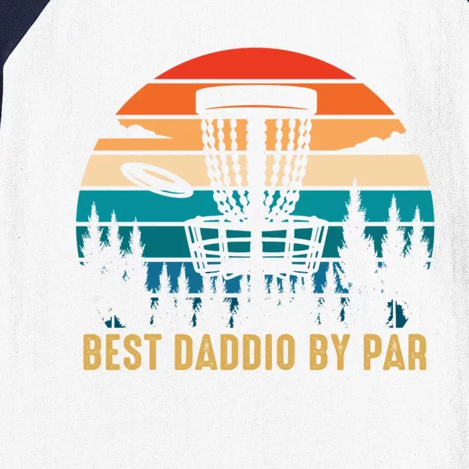 Best Daddio By Par Funny Disc Golfing Dad Cool Gift Baseball Sleeve Shirt