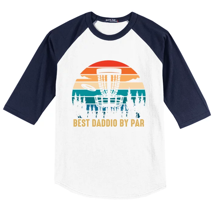 Best Daddio By Par Funny Disc Golfing Dad Cool Gift Baseball Sleeve Shirt