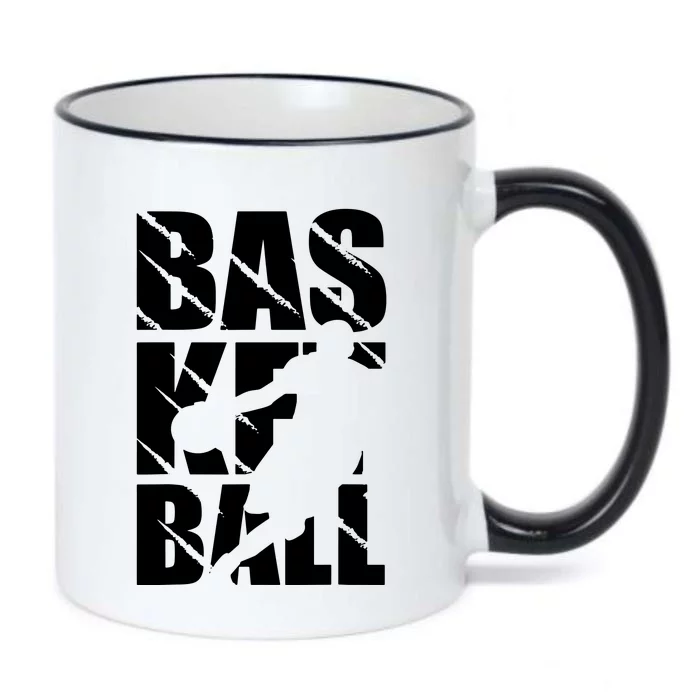 Basketball Design Black Color Changing Mug