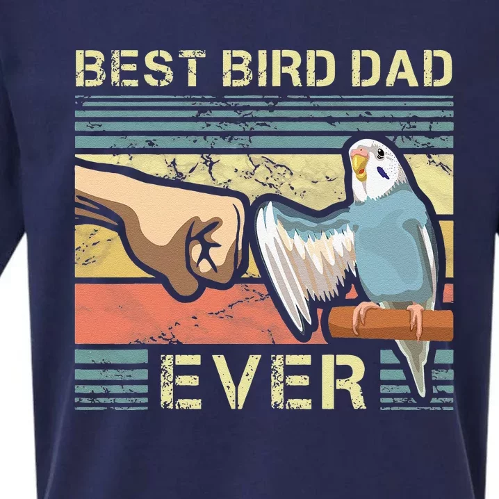 Budgie Dad Bird Lover Father Animal Enthusiast Bird Guy Sueded Cloud Jersey T-Shirt