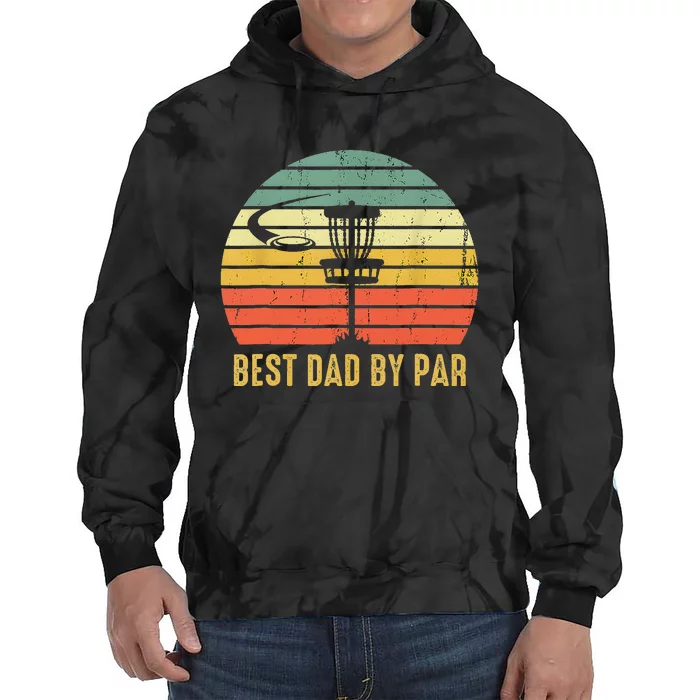 Best Dad By Par Funny Disc Golf Gifts Vintage Fathers Day Tie Dye Hoodie