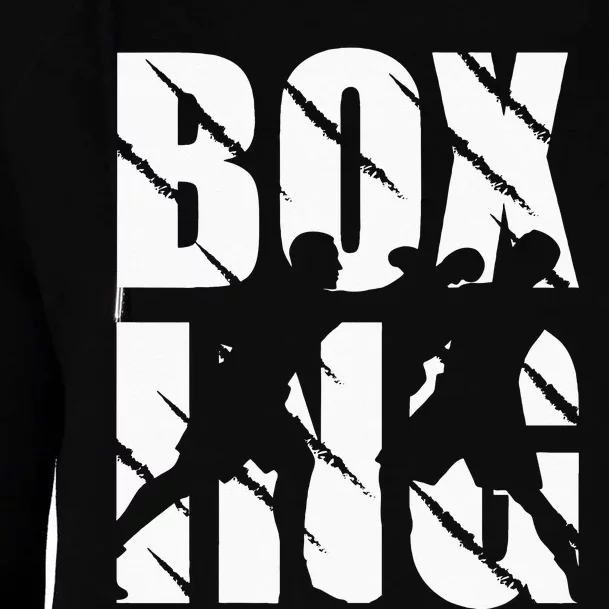 Boxing Design Boxing Lovers And Boxing Womens Funnel Neck Pullover Hood