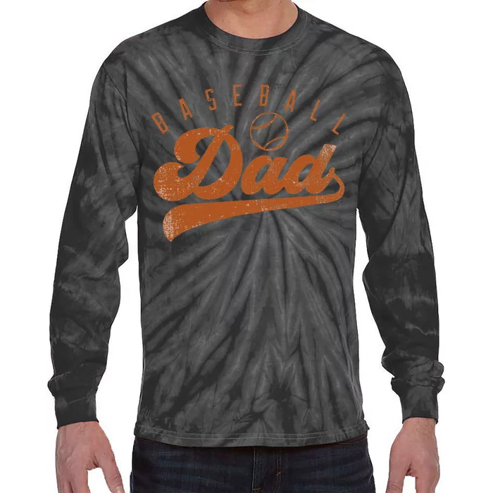 Baseball Dad Tie-Dye Long Sleeve Shirt